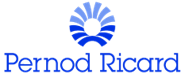 Logo, blue letters, Pernod Ricard