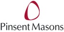 Logo, black letters, Pinsent Masons